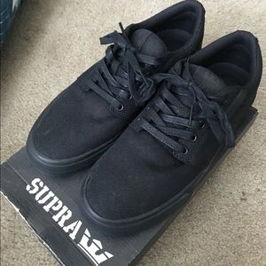 New Supra Skateboarding All Black Footwear
